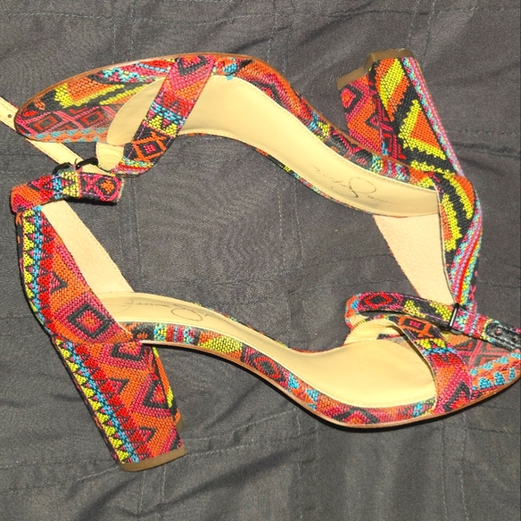 Jessica Simpson Multicolor Patterned Heels - Picture 3 of 5